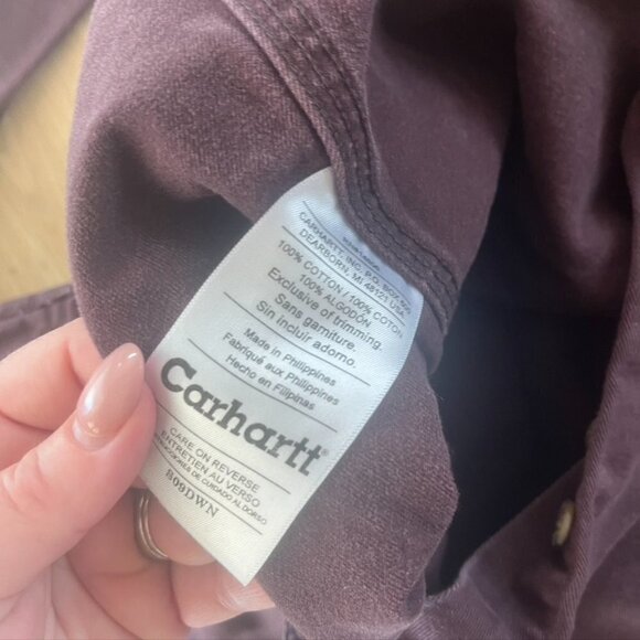 Vintage distressed Carhartt button down / shacket purple Medium - Picture 12 of 12